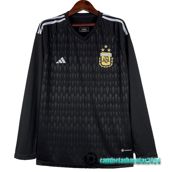 Replicas Tailandia Portero Manga Larga Argentina 2023 Negro