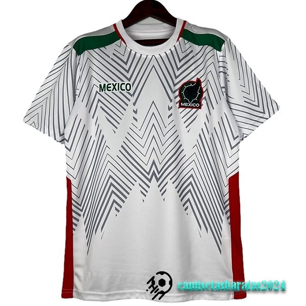 Replicas Tailandia Previo al partido Camiseta Mexico 2024 Blanco