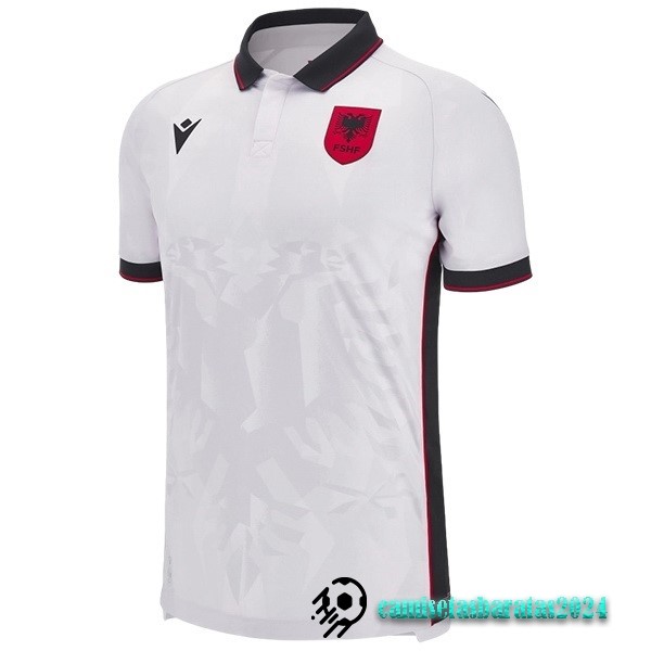 Replicas Tailandia Segunda Camiseta Albania 2023 Blanco