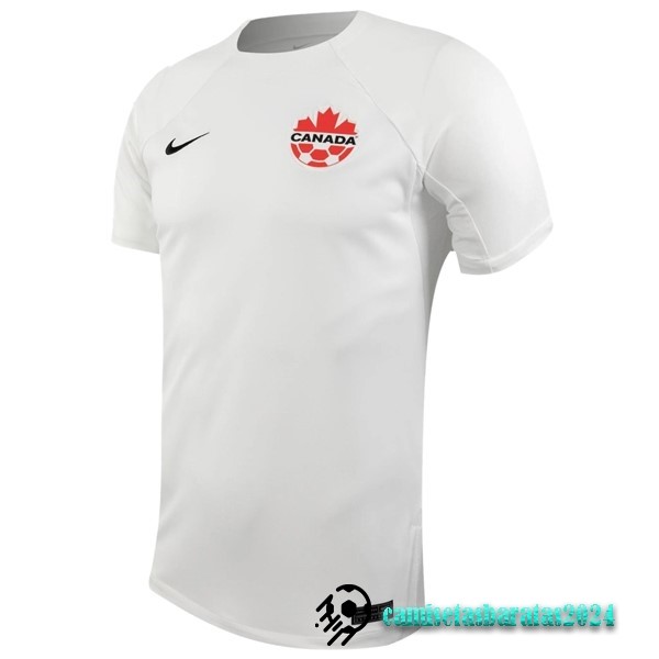 Replicas Tailandia Segunda Camiseta Canadá 2023 Blanco