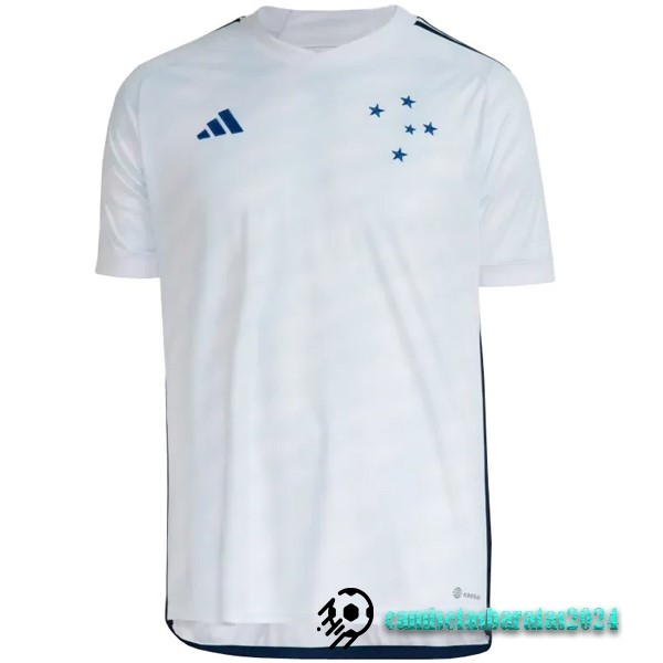 Replicas Tailandia Segunda Camiseta Cruzeiro EC 2023 2024 Blanco