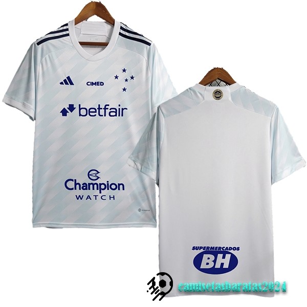 Replicas Tailandia Segunda Camiseta Cruzeiro EC 2023 2024 I Blanco