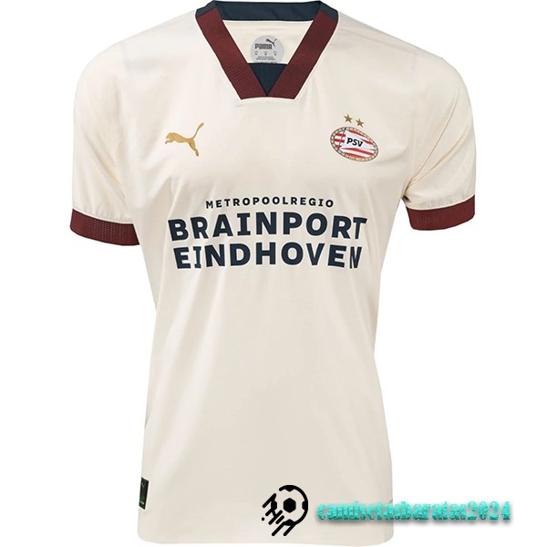 Replicas Tailandia Segunda Camiseta Eindhoven 2023 2024 Amarillo