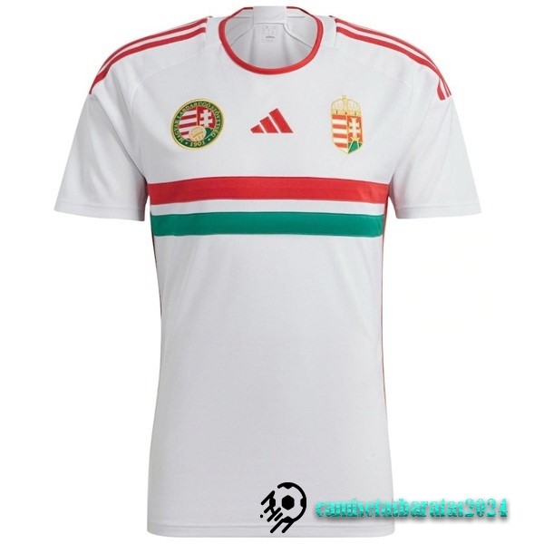 Replicas Tailandia Segunda Camiseta Hungría 2022 Blanco