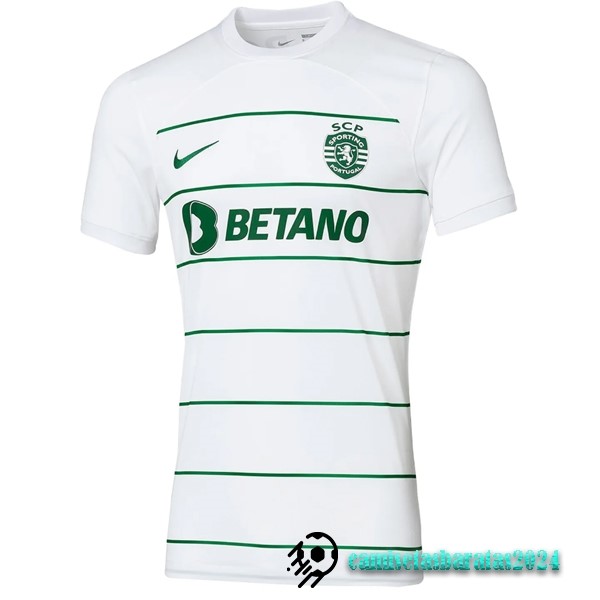 Replicas Tailandia Segunda Camiseta Lisboa 2023 2024 Blanco
