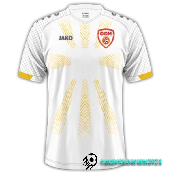 Replicas Tailandia Segunda Camiseta Macedonia del Norte 2023 Blanco