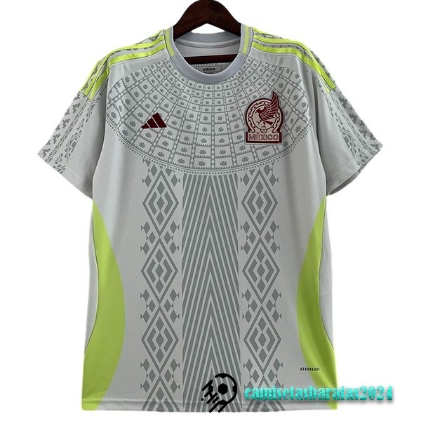 Replicas Tailandia Segunda Camiseta Mexico 2024 Gris
