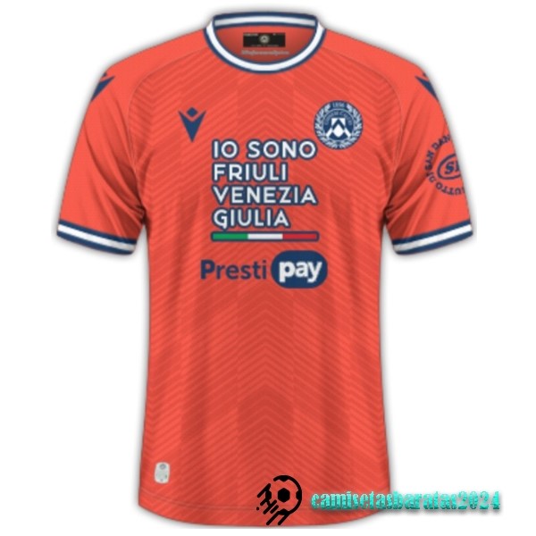 Replicas Tailandia Segunda Camiseta Udinese 2023 2024 Naranja