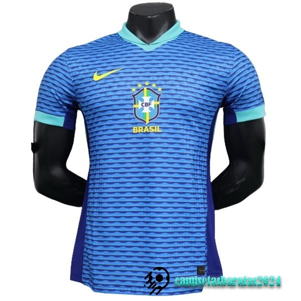 Replicas Tailandia Segunda Concepto Jugadores Camiseta Brasil 2024 Azul