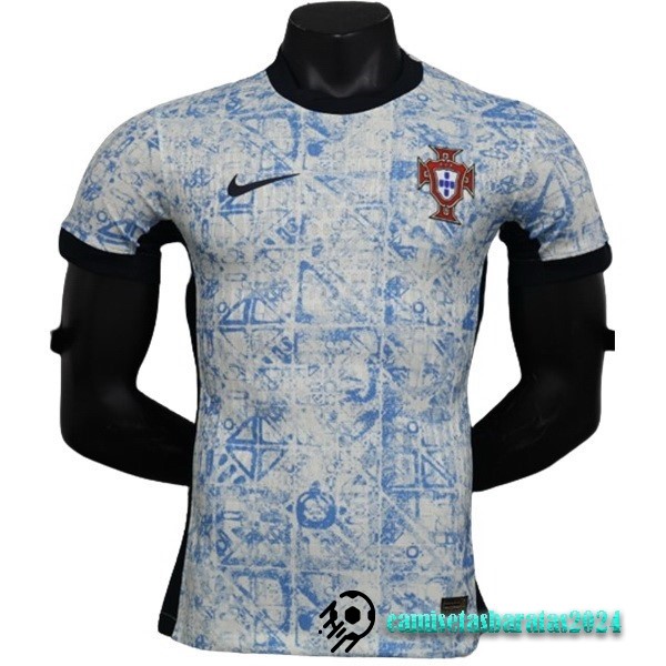 Replicas Tailandia Segunda Jugadores Camiseta Portugal 2024 Azul