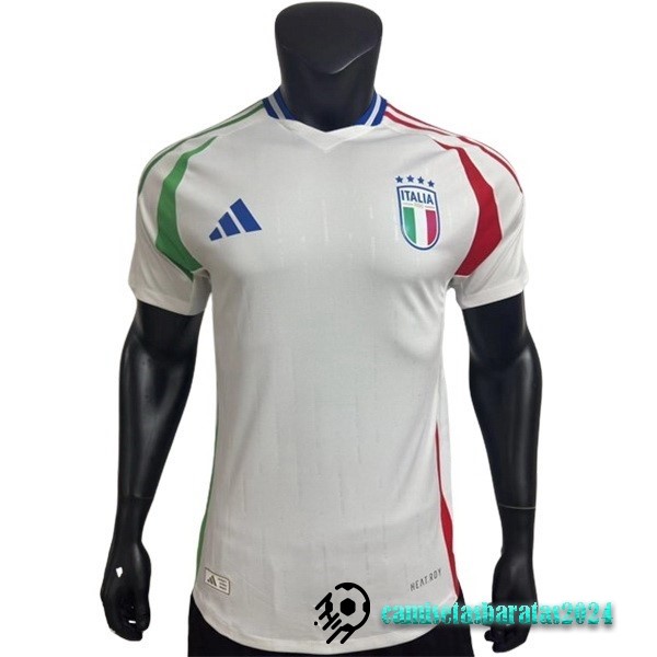 Replicas Tailandia Segunda Jugadores Concepto Camiseta Italia 2023 Blanco