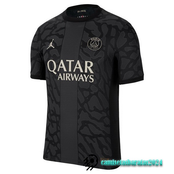 Replicas Tailandia Tercera Camiseta Paris Saint Germain 2023 2024 Negro