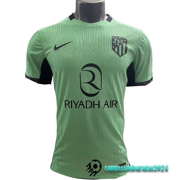Replicas Tailandia Tercera Jugadores Camiseta Atlético Madrid 2023 2024 Verde