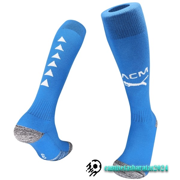 Replicas Tercera Calcetines AC Milan 2023 2024 Azul