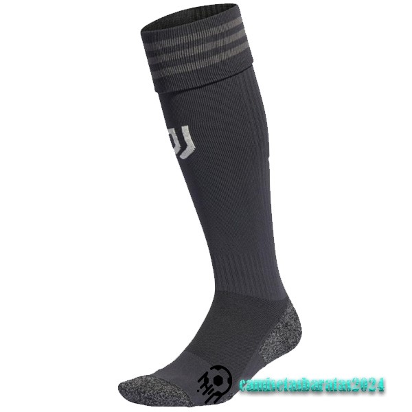 Replicas Tercera Calcetines Juventus 2023 2024 Negro