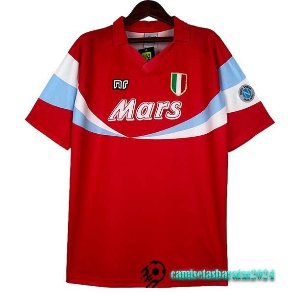 Replicas Tercera Camiseta Napoli Retro 1990 1991 Rojo