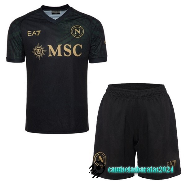 Replicas Tercera Conjunto De Hombre Napoli 2023 2024 Negro