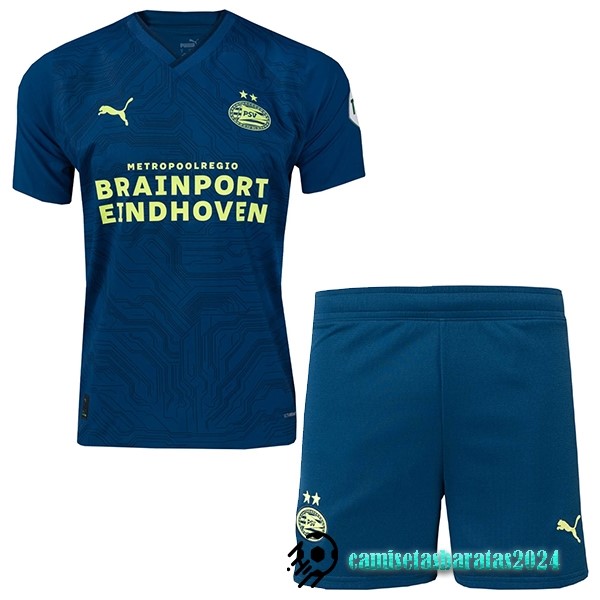 Replicas Tercera Conjunto De Niños Eindhoven 2023 2024 Azul