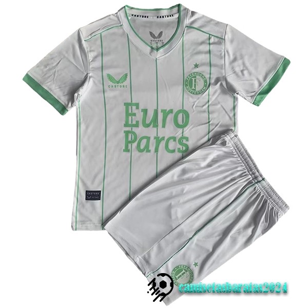 Replicas Tercera Conjunto De Niños Feyenoord 2023 2024 Blanco