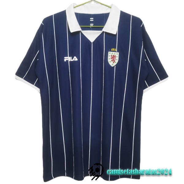 Replicas Casa Camiseta Escocia Retro 2002 Azul
