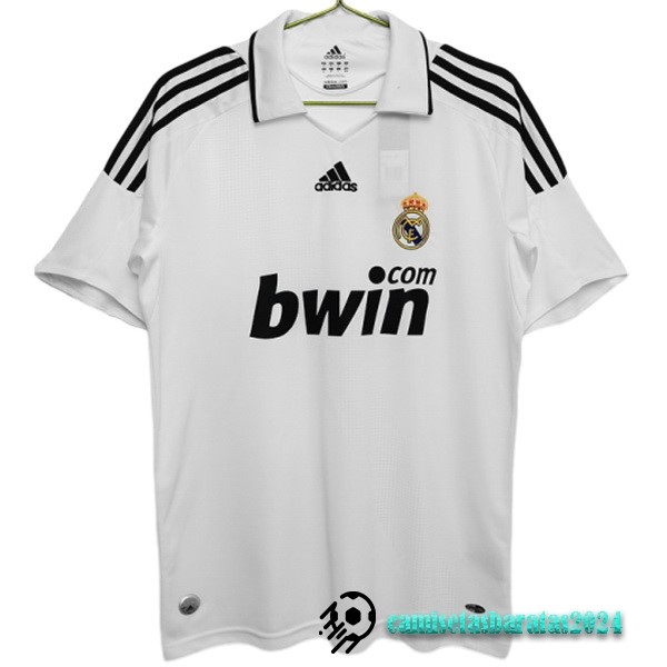 Replicas Casa Camiseta Real Madrid Retro 2008 2009 Blanco