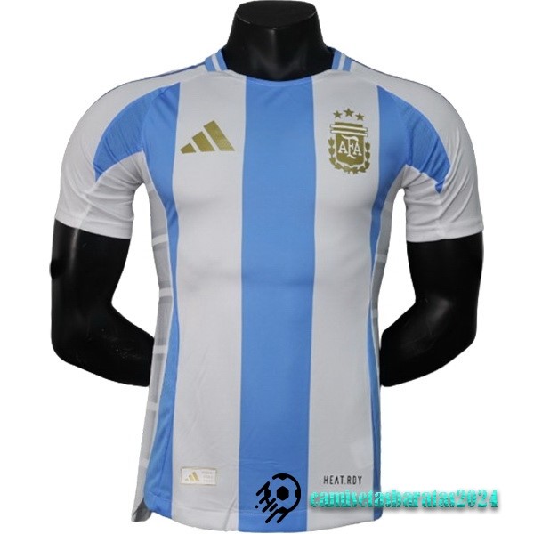 Replicas Casa Jugadores Camiseta Argentina 2024 Azul Blanco