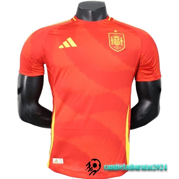 Replicas Casa Jugadores Camiseta España 2024 Rojo