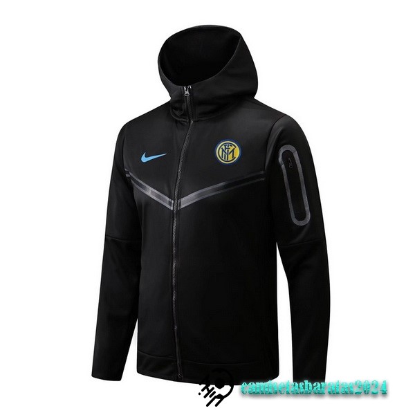 Replicas Chaqueta Con Capucha Inter Milán 2022 2023 Negro