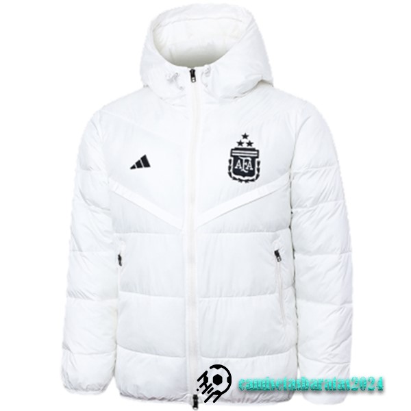 Replicas Chaqueta De Algodón Argentina 2023 Blanco