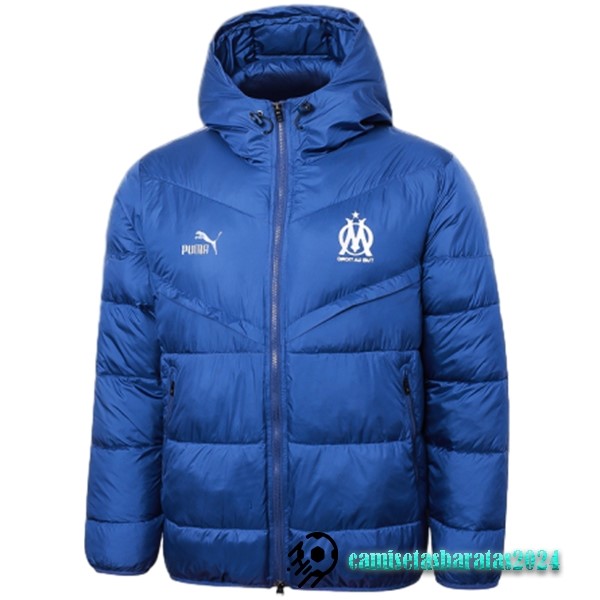 Replicas Chaqueta De Algodón Marsella 2023 2024 Azul