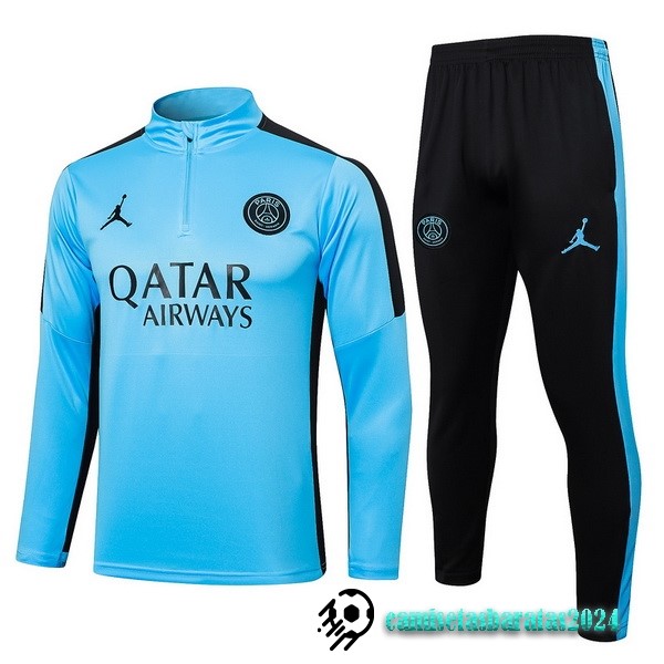 Replicas Conjunto Completo Sudadera Entrenamiento Paris Saint Germain Niños 2023 2024 Azul II Negro