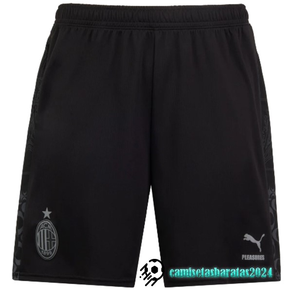 Replicas Cuarta Pantalones AC Milan 2023 2024 Negro