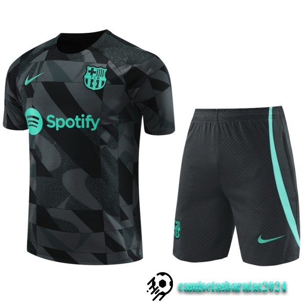 Replicas Entrenamiento Conjunto Completo Barcelona 2023 2024 Verde II Marino