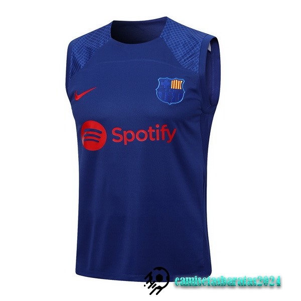 Replicas Entrenamiento Sin Mangas Barcelona 2023 2024 Azul