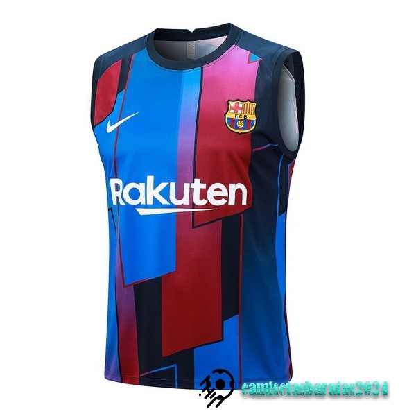 Replicas Entrenamiento Sin Mangas Barcelona 2023 2024 Azul Rojo