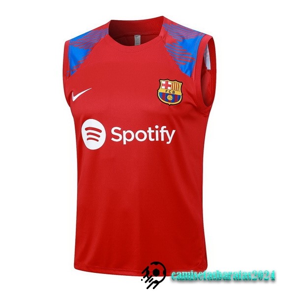 Replicas Entrenamiento Sin Mangas Barcelona 2023 2024 Rojo Azul