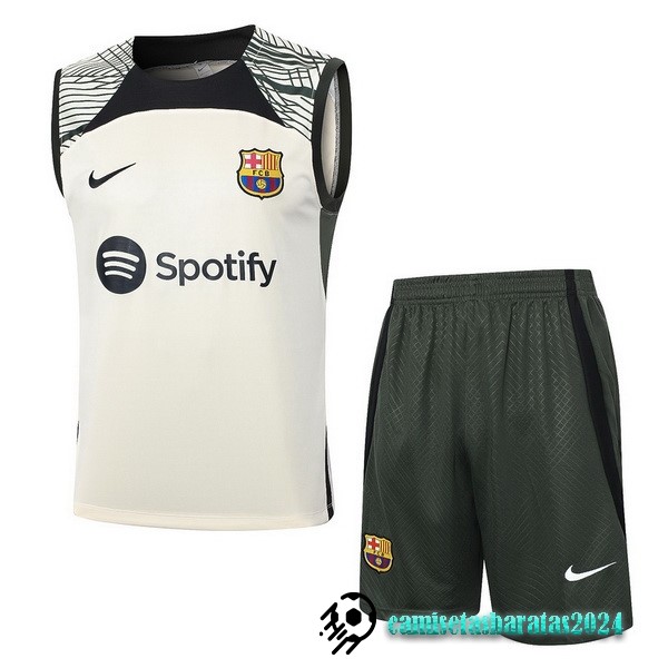 Replicas Entrenamiento Sin Mangas Conjunto Completo Barcelona 2023 2024 Amarillo Verde