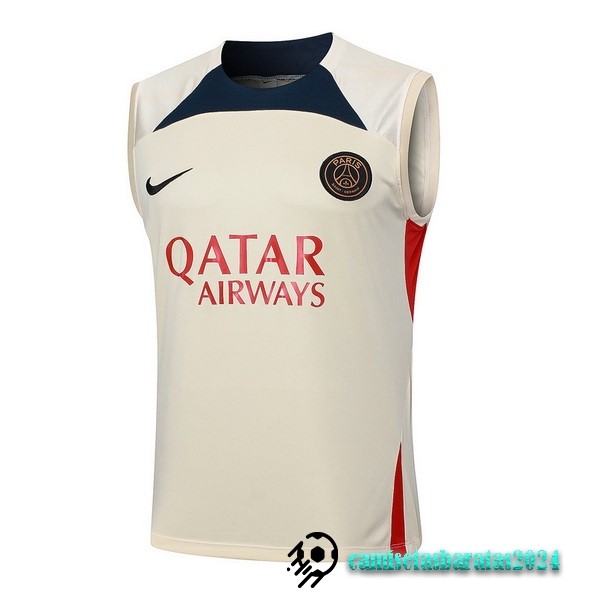 Replicas Entrenamiento Sin Mangas Paris Saint Germain 2023 2024 Amarillo Azul