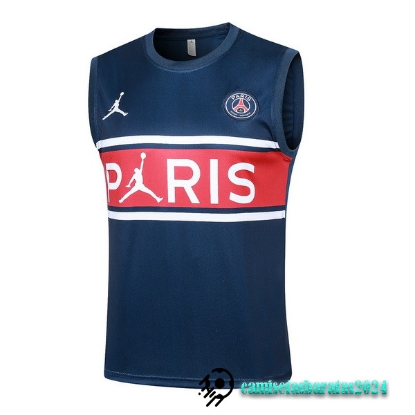 Replicas Entrenamiento Sin Mangas Paris Saint Germain 2023 2024 Azul Marino I Rojo