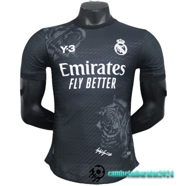 Replicas Especial Jugadores Camiseta Real Madrid 2024 Negro