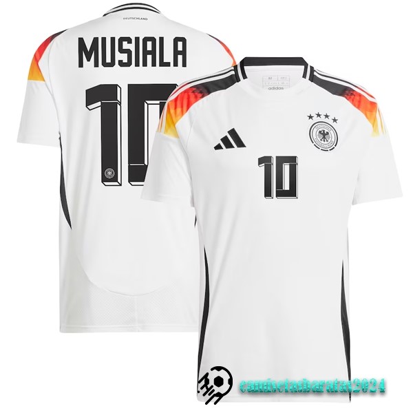 Replicas NO.10 Musiala Tailandia Casa Camiseta Alemania 2024 Blanco