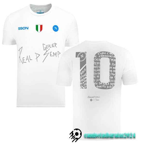 Replicas NO.10 Tailandia Especial Camiseta Napoli 2024 Blanco