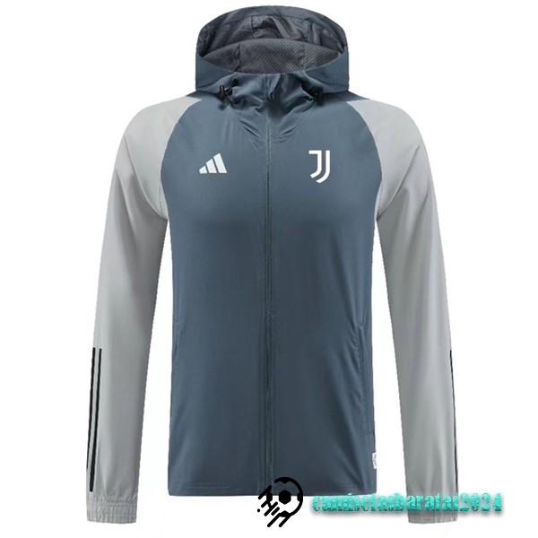 Replicas Rompevientos Juventus 2023 2024 Azul Gris