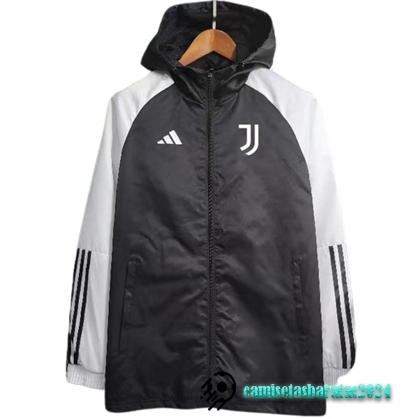 Replicas Rompevientos Juventus 2023 2024 Negro I Blanco