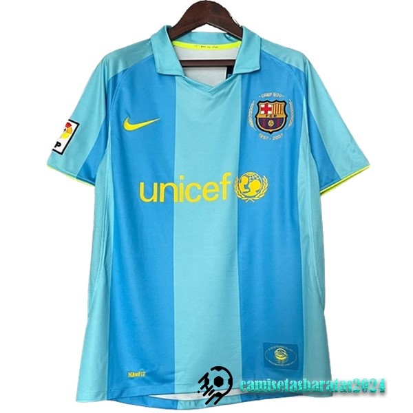 Replicas Segunda Camiseta Barcelona Retro 2007 2008 Azul