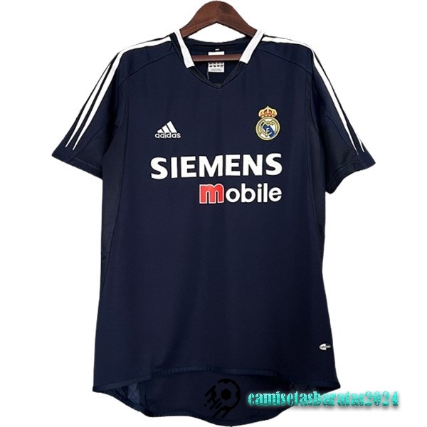 Replicas Segunda Camiseta Real Madrid Retro 2004 2005 Azul