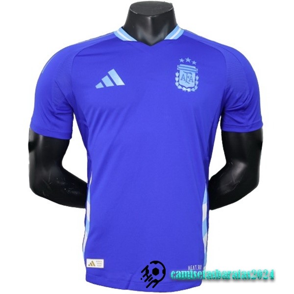 Replicas Segunda Jugadores Camiseta Argentina 2024 Azul