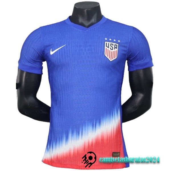 Replicas Segunda Jugadores Camiseta Estados Unidos 2024 Azul