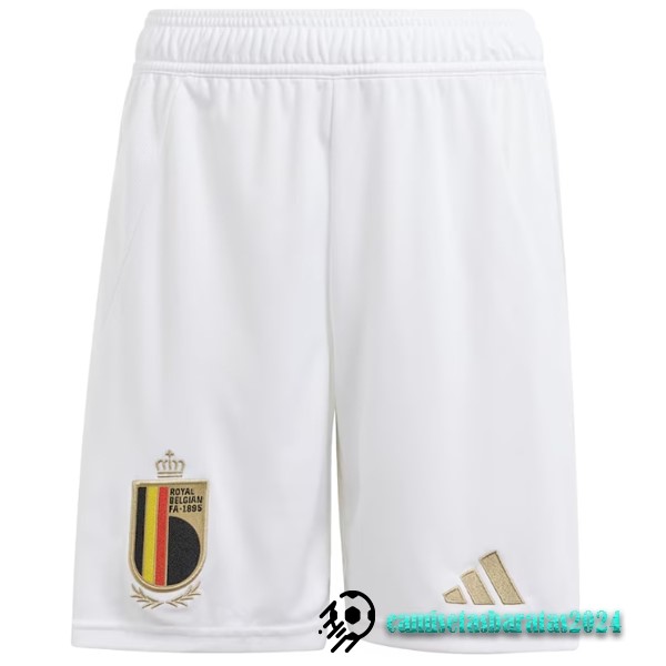 Replicas Segunda Pantalones Bélgica 2024 Blanco