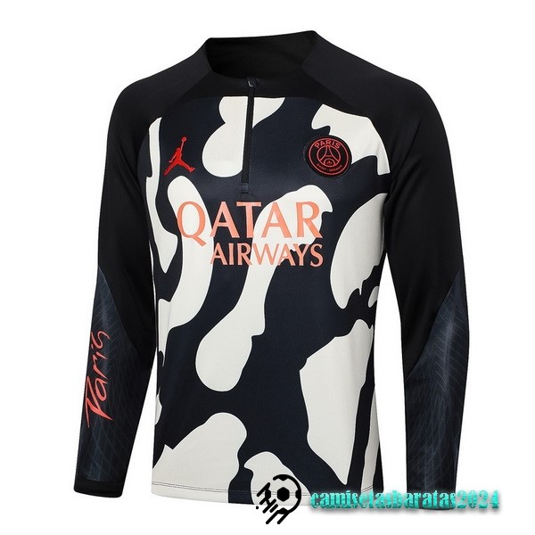 Replicas Sudadera Entrenamiento Paris Saint Germain 2023 2024 Amarillo Negro Naranja